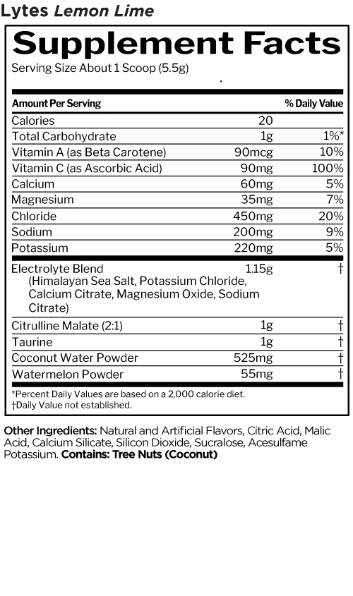 Rule 1 - LYTES+ hydration