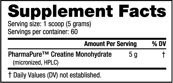 NutraBio - Creatine Monohydrate